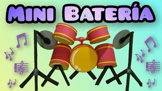 Batería en Fomi  Instrumento Musical  diy manualidades [upl. by Kermit]