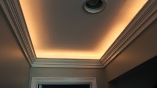 Crown Molding with Indirect Lighting Installation [upl. by Seagraves]