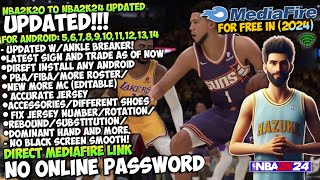 NBA2K20 TO NBA2K24 Updated Roster  HD Graphics Smooth  Android 51314  Ankle Breaker M🏀d 2024 [upl. by Aiyotal]