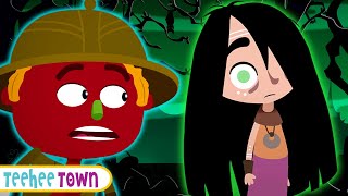 Len Meets A Scary Witch  Halloween Song  Spooky Scary Skeleton Songs For Kids  Teehee Town [upl. by Candra]