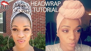 Easy DIY Headwrap Tutorial Using TShirts and Leggings  How To Style A Headwrap  FOR THE CULTURE [upl. by Atirehs958]