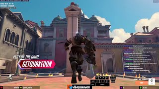 POTG GetQuakedOn 🛡️ Insane Doomfist Rollouts on Rialto🛡️ Overwatch 2 SEASON 12 TOP 500 [upl. by Glynias]