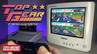 Top Gear Crossroads Horizon Chase  Super Nintendo Gameplay [upl. by Anomas]