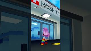 Fiquei internada no hospital shorts memeblox robloxmemes [upl. by Milman613]