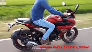 Yamaha Fazer 25  250cc Red Colour Live Running On Road [upl. by Alegre]