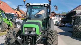 Deutz fahr agroplus 410 front hydraulic and PTO [upl. by Abagael]