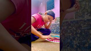 Sri Jagannath rangoli design 🙏😍🌸 Rituparna official youtubeshorts rangoli [upl. by Arahk445]