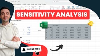 Sensitivity Analysis  Microsoft Excel [upl. by Yendahc]