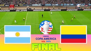 ARGENTINA vs COLOMBIA  Final Copa America 2024  Full Match All Goals  Football Match [upl. by Aisena]