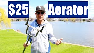 The Cheapest Way to AERATE YOUR LAWN [upl. by Plusch]