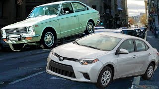 51 Years of TOYOTA COROLLA Body Design Evolution 19662018 [upl. by Zehcnas]