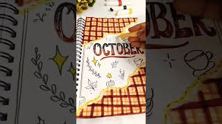 Coffee theme October bullet journal 🍂🍁✨ shorts trending bulletjournal [upl. by Godric]