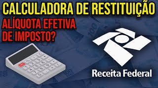 COMO CALCULAR IMPOSTO DE RENDA EFETIVO E RESTITUIÇÃO DO IR [upl. by Adnovay]