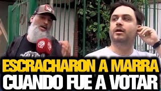 ESCRACHARON A MARRA CUANDO FUE A VOTAR [upl. by Euqinimod756]