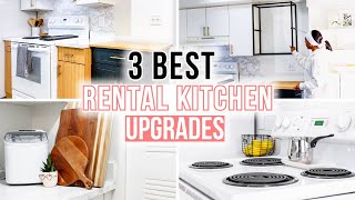 3 Rental Kitchen Upgrades Im Using to Make my Kitchen Look Expensive [upl. by Ilarin]