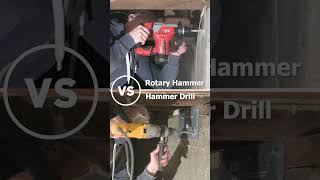 🔨 Rotary Hammer vs Hammer Drill 🔨 [upl. by Haimerej]