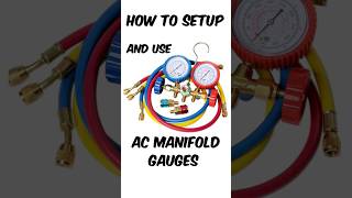 How to Setup and Use AC Manifold Gauges ❄️ Car AirCon Gauges 🚗 [upl. by Grubman573]