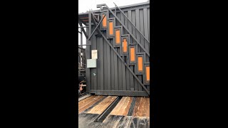 Folding Staircase on Container Home [upl. by Thorfinn]