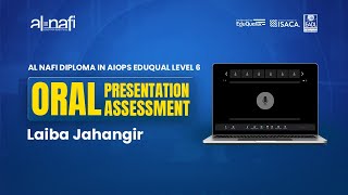 Al Nafi EduQual Diploma Oral Presentation Assessment  Laiba Jahangir [upl. by Schenck631]