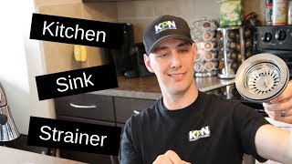 How To Install A Kitchen Sink Strainer  Replace Existing Strainer [upl. by Takashi]