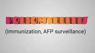 Microbiology lectures Poliomyelitis Immunization AFP surveillance Poliovirus Microbiology CBME [upl. by Gellman]