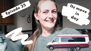 25 Moving into our Mercedes sprinter van [upl. by Wandie]