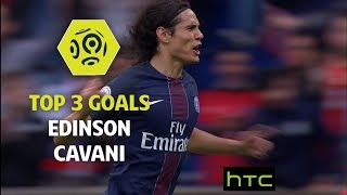 Top 3 Goals Edinson Cavani  PSG 201617  Ligue 1 [upl. by Apollus573]