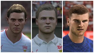 Timo Werner Face Evolution FIFA 14 to FIFA 22 [upl. by Lirbij620]