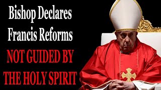 Bishop Declares Francis Reforms NOT GUIDED BY THE HOLY SPIRIT [upl. by Wilma]