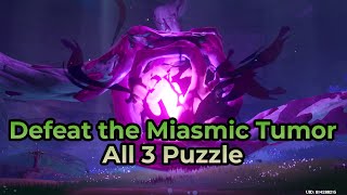 Yougou Cleansing All 3 Puzzle in Defeat Miasmic Tumor Quest  Genshin Impact [upl. by Leahicm]