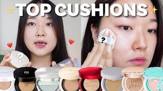 🔥MY TOP KBEAUTY CUSHIONS OF 2022 so far 🔥 [upl. by Idell989]