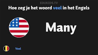 Hoe zeg je veel many in het Engels [upl. by Halullat]