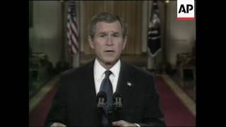 George W Bush Making His Speech About Saddam Hussein [upl. by Dor]