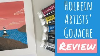 Holbein gouache review  primary set [upl. by Sidnarb]