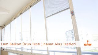 Cam Balkon Testi  Hareketli Katlanır Cam Sistemi Kupa 4  Kanat Akış Testi [upl. by Slosberg]