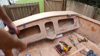 Building our GT27 Houseboat Part 6 [upl. by Lemrej]