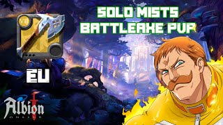 HURRY TO TRY BEFORE THE NERF  Battleaxe solo mist pvp  EU GIVEAWAY  Albion Online [upl. by Aleahc]