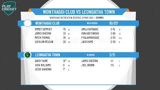 Leongatha amp District CA  A Grade Div 1  Semi Final 2  Wonthaggi Club v Leongatha Town  Day 1 [upl. by Zitvaa]