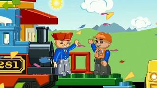 LEGO treinen meerijden met de leukste Lego trein  Kinderfilmpjes [upl. by Enelrats80]