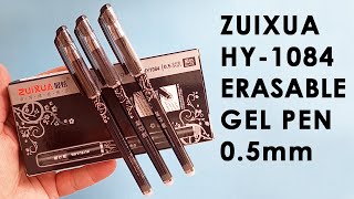 ZUIXUA Black Erasable Gel Pen  Erase Mistakes Effortlessly with Magic Erasable Gel Pens  HY1084 [upl. by Negaem]