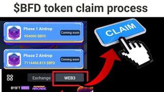 BFD token claim process  BFDcoin withdrawal process [upl. by Greysun]