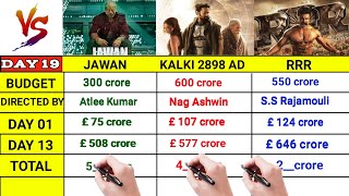 Kalki 2898 AD vs RRR vs Jawan movie day 19 collection Kalki vs RRR vs Jawan topalways [upl. by Ssyla812]