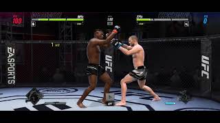 UFC Mobile 2  Francis Ngannou VS Misha Cirkunov Gameplay [upl. by Dnomaid]