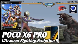 Poco x6 pro Ultraman Fighting Evolution 3 Aethersx2 Resolution 6x [upl. by Erapsag]