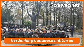 Herdenking Canadese militairen  Regionieuws [upl. by Llerrej]