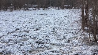 Chagrin River flooding from ice [upl. by Raffaello]