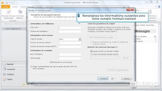 Comment configurer un compte Hotmail avec accès POP avec Outlook 2010 [upl. by Hun]