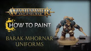 How to Paint BarakMhornar Uniforms [upl. by Mcclimans]