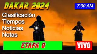 Etapa 8 la más caliente del Dakar 2024 en vivo [upl. by Saddler]