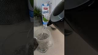 Fast hair growth drink chia seed with coconut water or boiling water for flat tummy [upl. by Araeit]